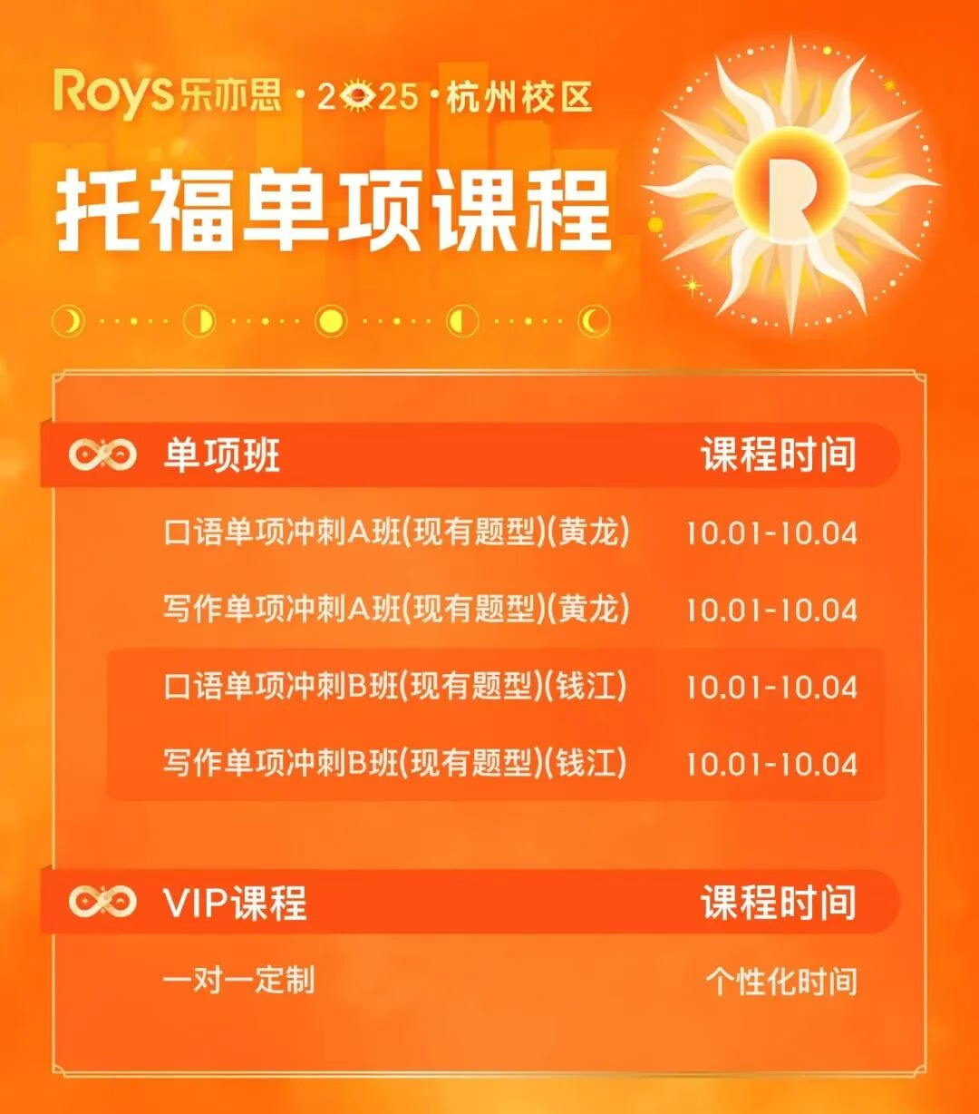 樂亦思托福國(guó)慶巔峰班來(lái)襲！助力斬獲110+高分!